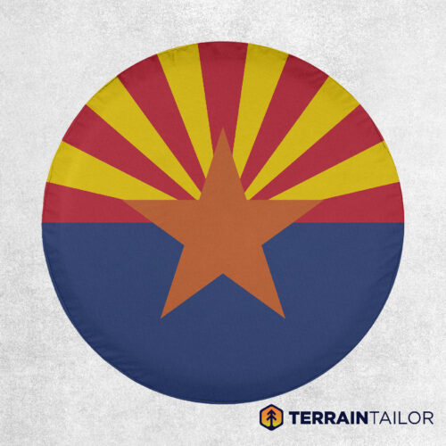 Arizona State Flag Spare Tire Cover