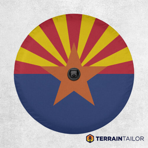 Arizona State Flag Spare Tire Cover