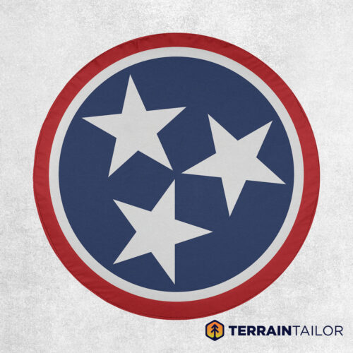 Tennessee State Flag Spare Tire Cover