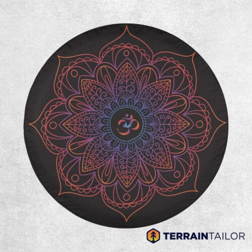 Gradient Mandala Spare Tire Cover