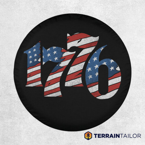 Fusion 1776 Flag Spare Tire Cover