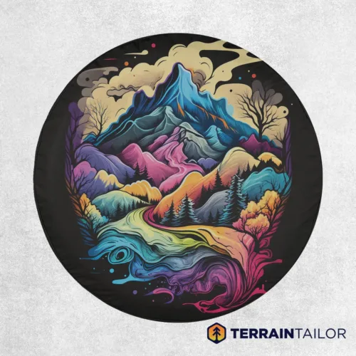 Vivid Peaks Spare Tire Cover