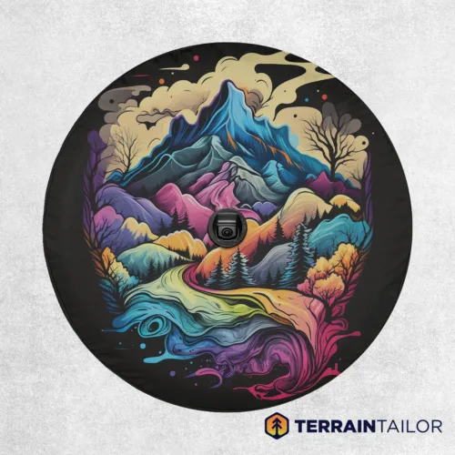 Vivid Peaks Spare Tire Cover