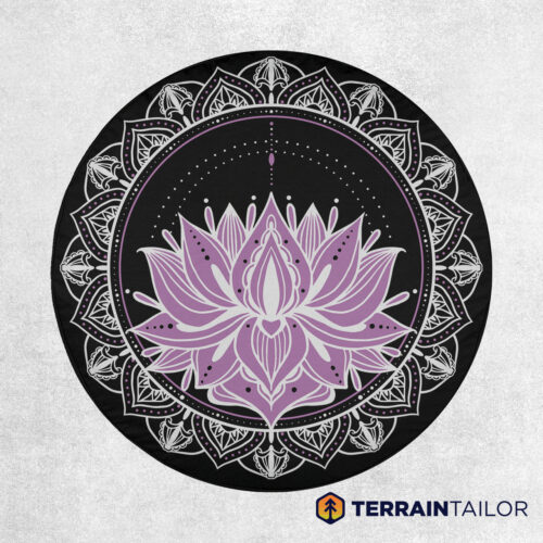 Lotus Mandala Spare Tire Cover