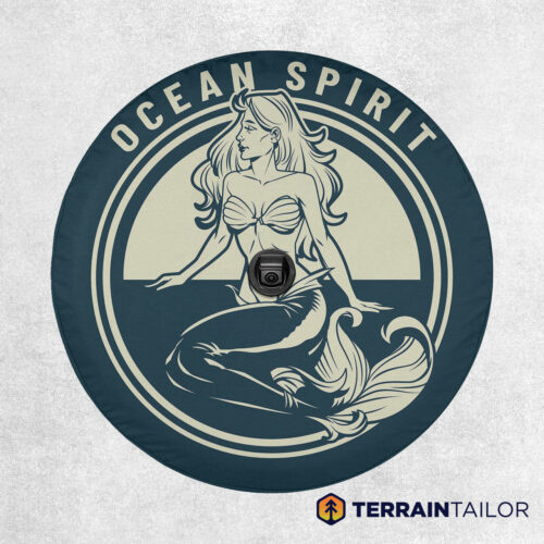 Ocean Spirit Mermaid Spare Tire Cover