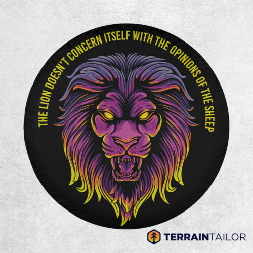 Majestic Lion Spare Tire Cover