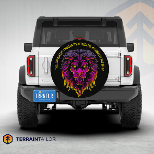 Majestic Lion Spare Tire Cover