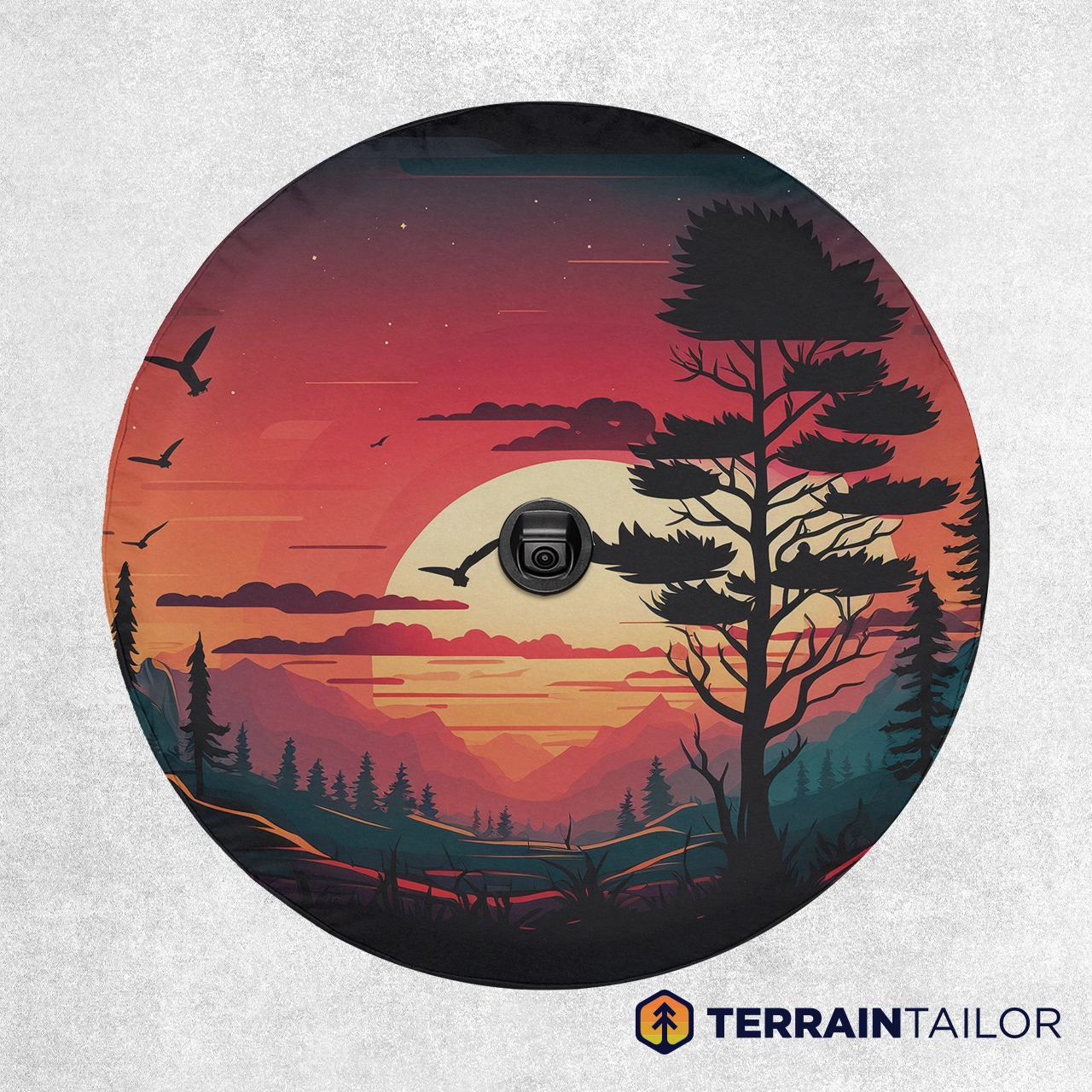 Mountain Sunset Spare Tire Cover