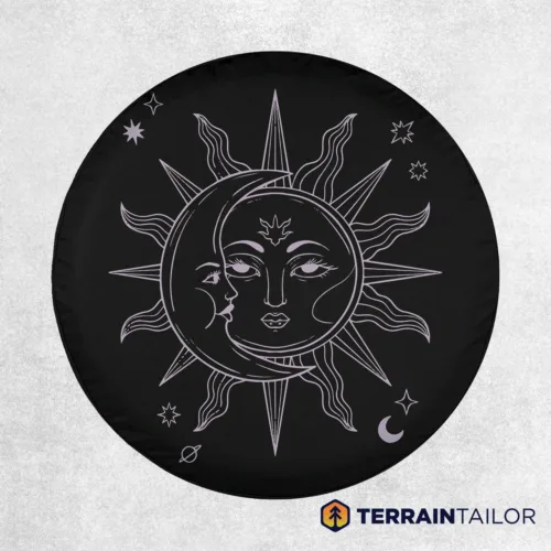 Retro Celestial Spare Tire Cover