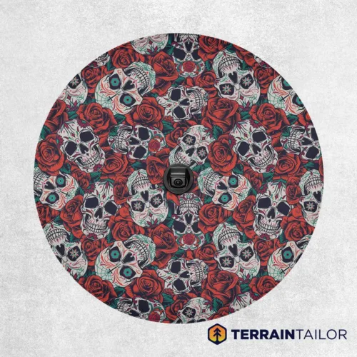 Vintage Day of the Dead Pattern Spare Tire Cover